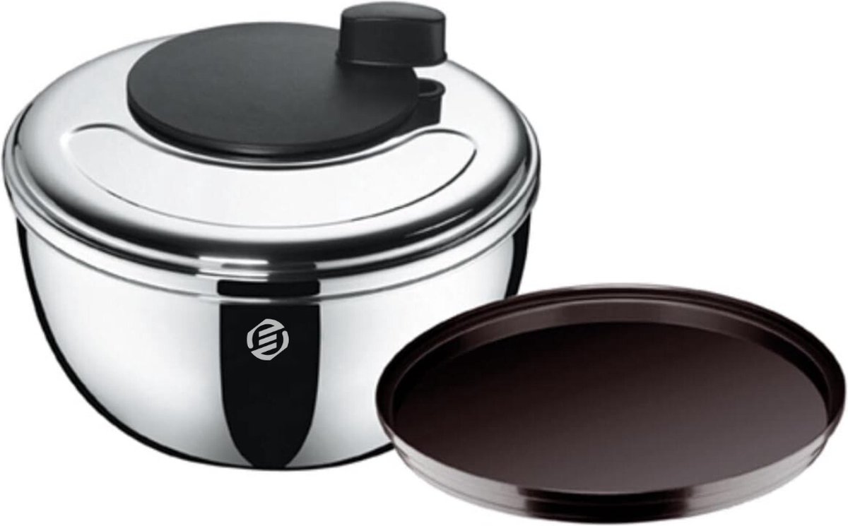 Equivera Slazwierder- Salad spinner - Slacentrifuge - Saladspinner - Sla Centrifuge - Saladecentrifuge - Sladroger - Must Have Voor In De KeukenEquivera