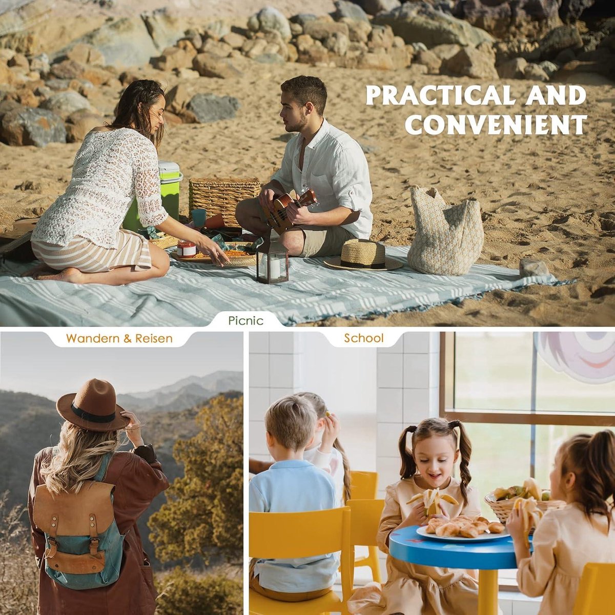Gobelet Pliable Camping En Titane - 450ml Ou 750ml - Poignées Rabattables - Gunmetal