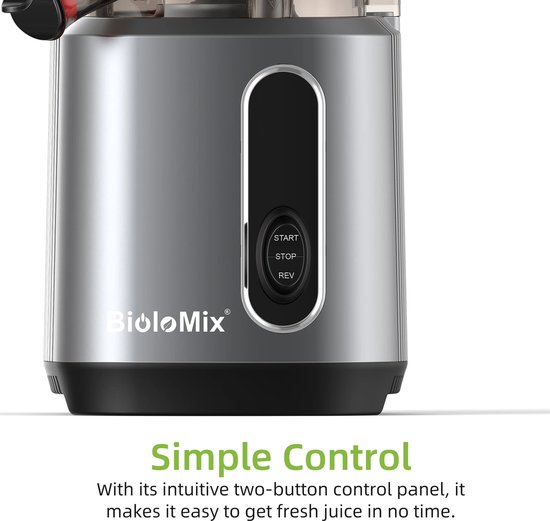 Eszenzics™ Juicer XL - Krachtige 200W Blender - Slowjuicer - Moderne sapcentrifuge - Extra brede invoer - Groente en Fruit - Eenvoudig schoon van Eszenzics™ — afbeelding 2