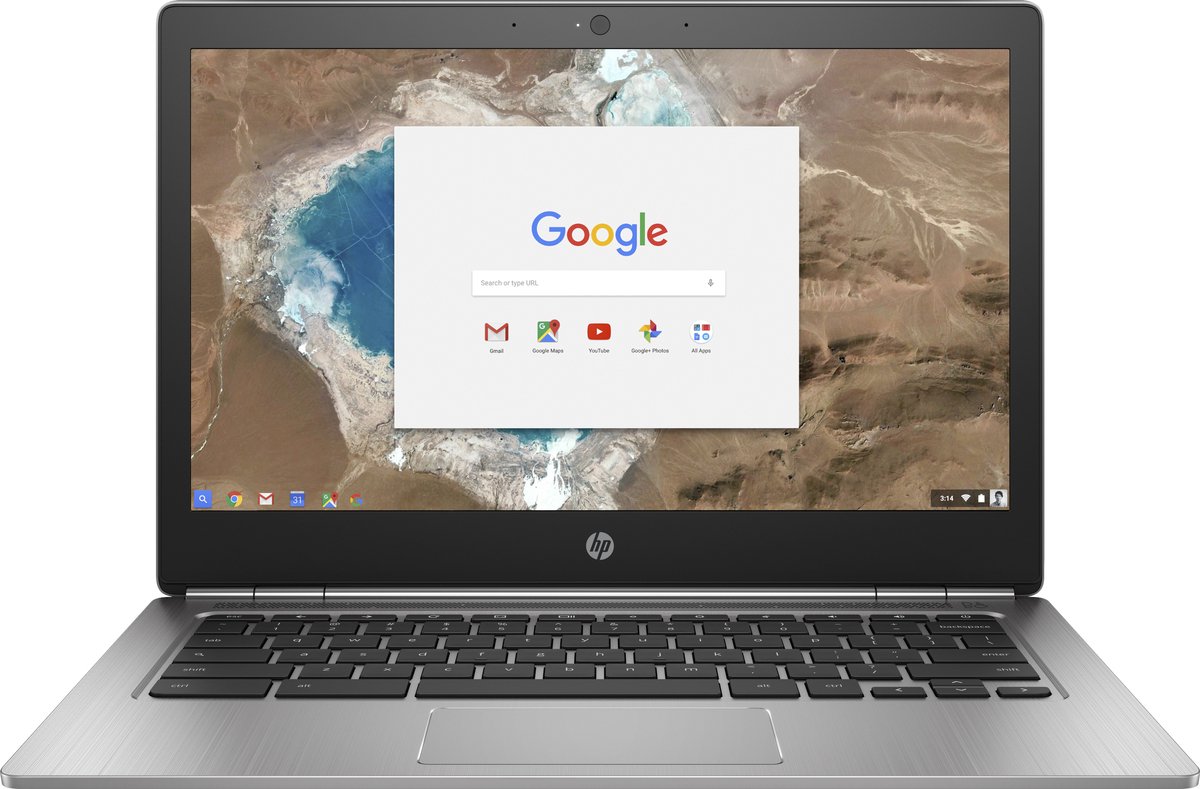 HP Chromebook 13 G1 Intel® Core™ m5 m5-6Y57 33,8 cm (13.3") Quad HD+ 8 GB LPDDR3-SDRAM 32 GB Flash Wi-Fi 5 (802.11ac) ChromeOS Zilver