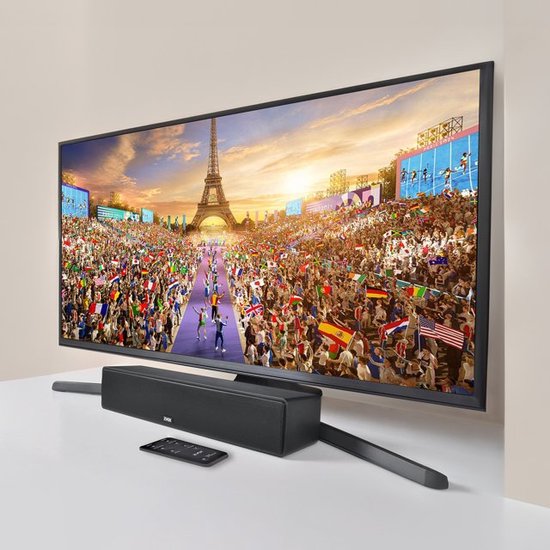 Barre De Son ZVOX Accuvoice AV157 - Amplification Des Dialogues 12 Niveaux - Technologie Auditive - Noir