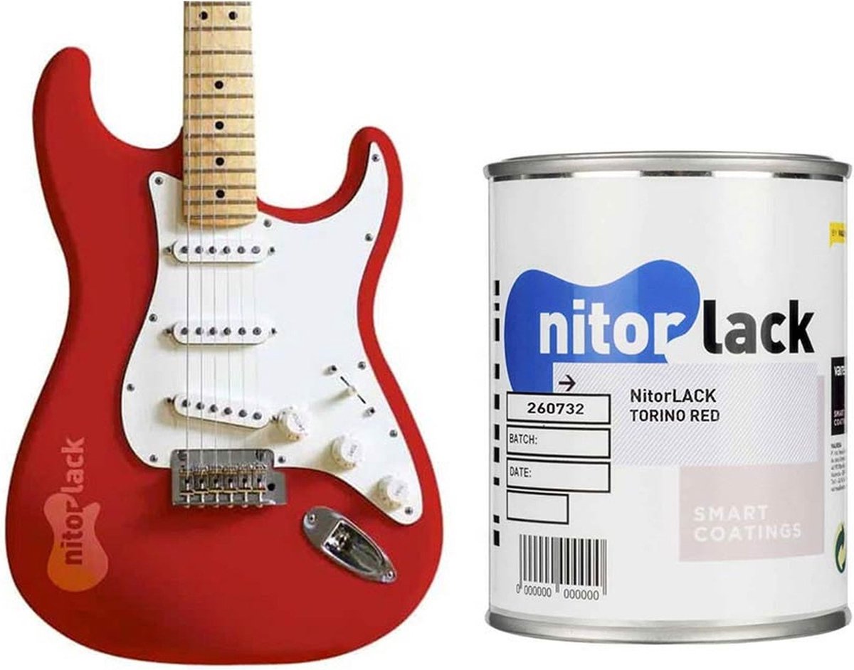 NitorLack Nitrocellulose Lak - Torino Rood voor Gitaar
