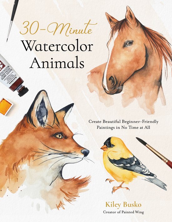 30-Minute Watercolor Animals - cover
