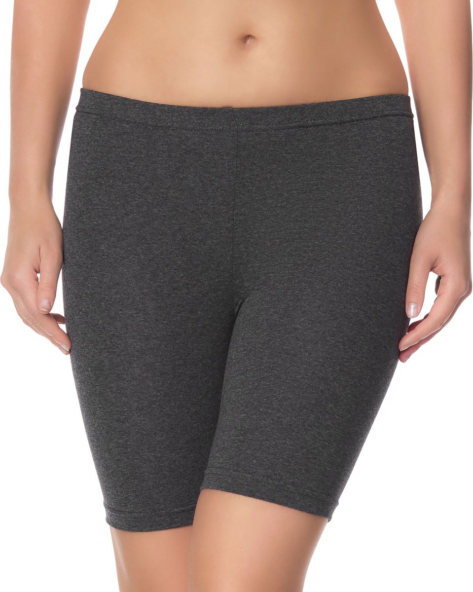 Ladeheid Dames Leggings - Sport - Wielershorts - Shorts - Katoen - LA-MA-Shorts-Long - Grafiet8 - S-M