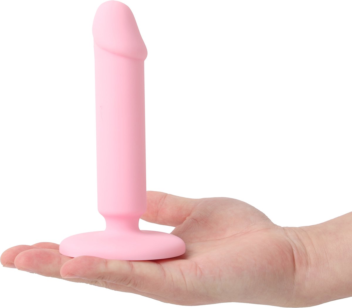 Goedkoopste Banoch | Dildo recht met eikel | glad siliconen met zuignap | roze