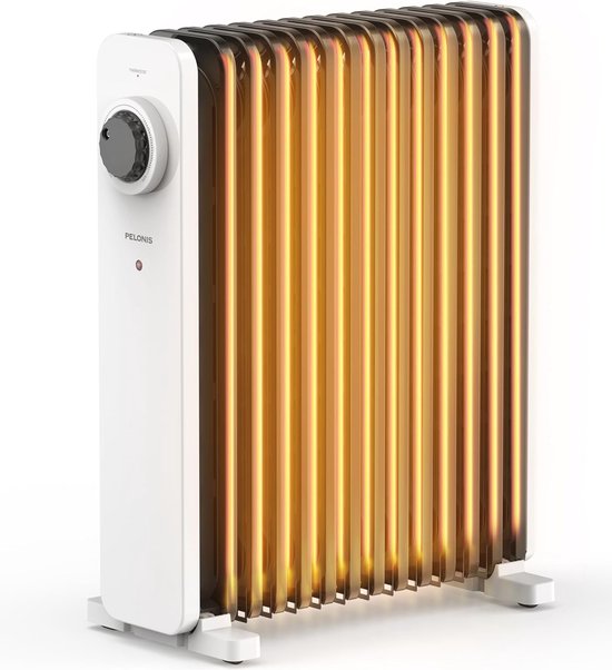 Borg olieradiator 2500 watt - 11 ribben - met thermostaat - - Borg World