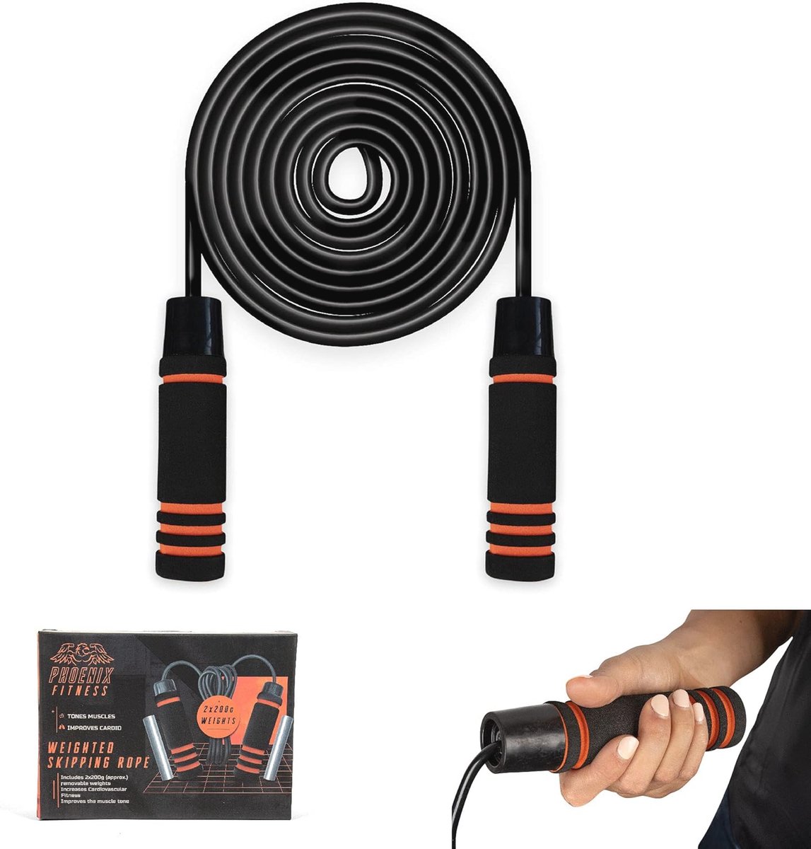 Goedkoopste Gewicht Springtouw voor Volwassenen en Kinderen - Ideaal voor Vetverbranding en Conditionering