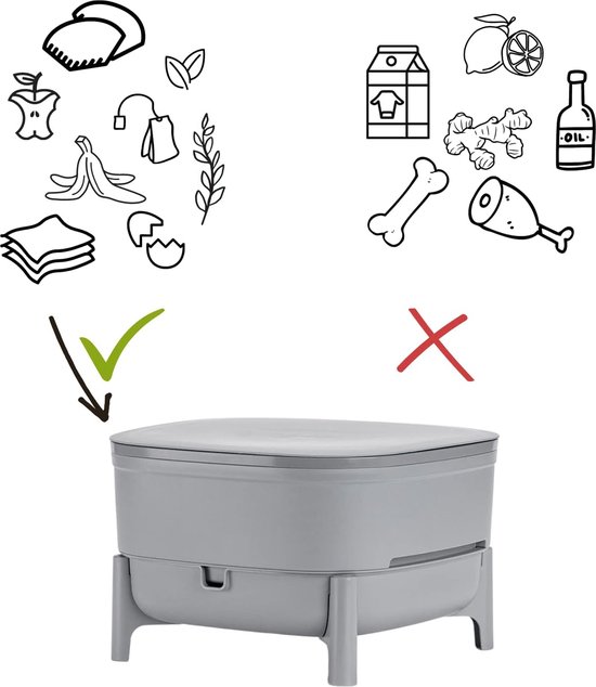 Wormenhotel 30L - 100% Gerecycled kunststof - Wormenbak - Wormentoren - Compostbak