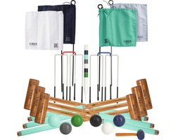 Engelse Tuin Croquet Set - Hout - Voor 6 personen - Geen Tas