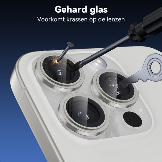 Imak Gehard Glas 0.2mm Camera Protector iPhone 15 Pro Zwart - koop online