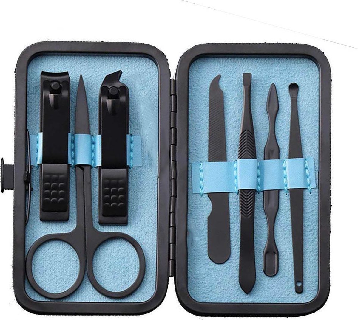 Goedkoopste Finnacle - Manicure en Pedicure set - 7 Delige-set inclusief nagelknipper - Inclusief nette lederen opberg etui