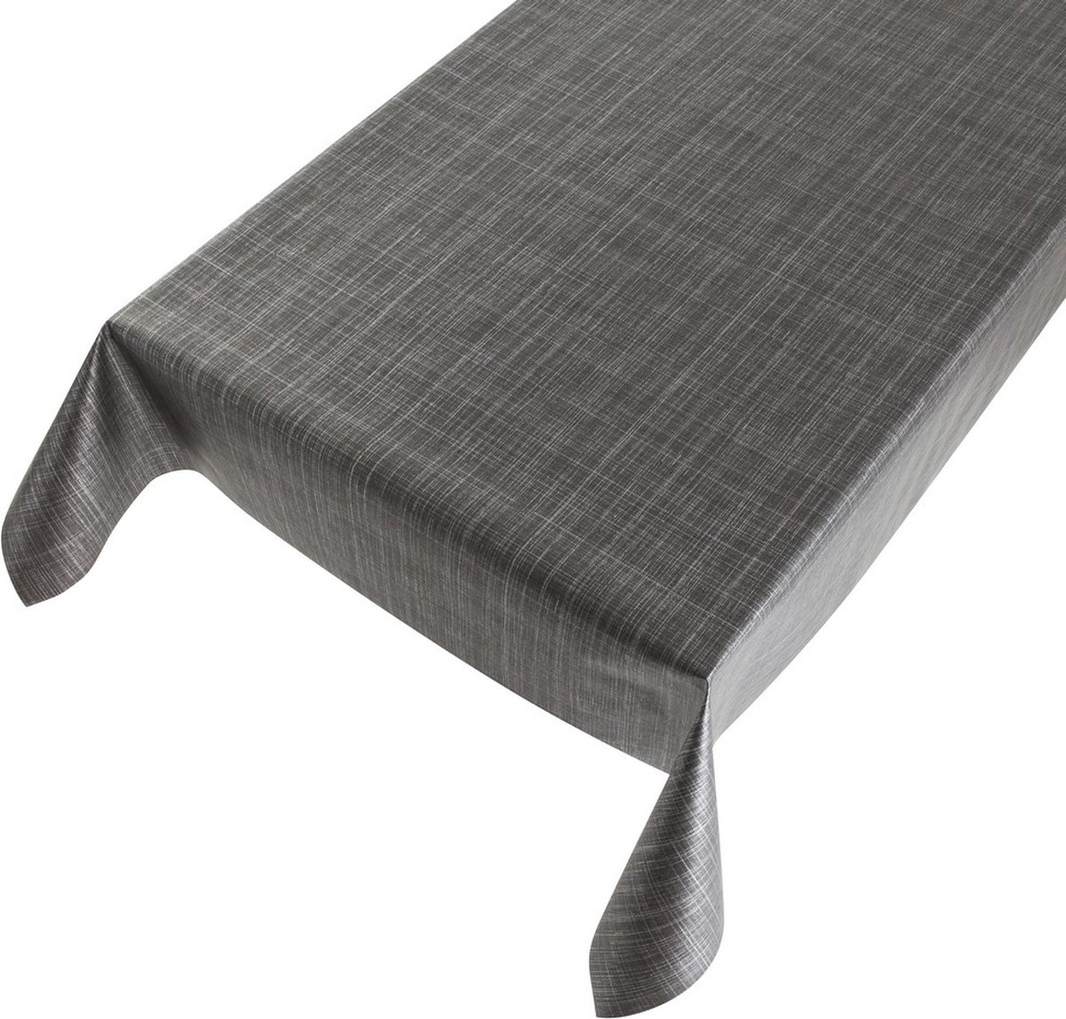 2LIF Tweed Antraciet Tafelzeil - 140 x 400 cm