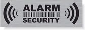 6 x Alarm SECURITY Sticker - Beveiliging - Auto - Woning - Bedrijf - Fiets - Anti Inbraak en Diefstal