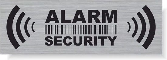 6 x Alarm SECURITY Sticker - Beveiliging - Auto - Woning - Bedrijf - Fiets - Anti Inbraak en Diefstal