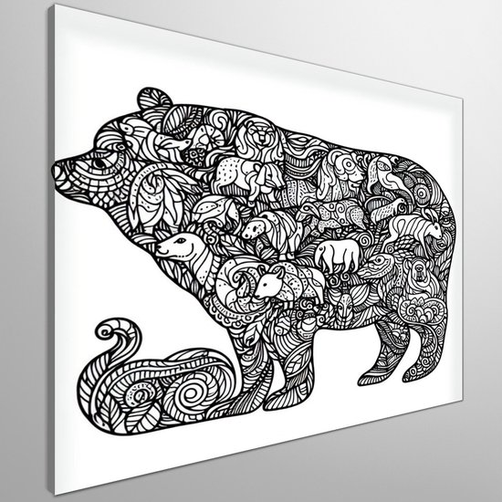 Gepersonaliseerd 3D Fotobehang – Modern Zwart-wit Lijnen/kunstpatroon – 350x256 Cm – Van Zijde – Voor Woon- En Slaapkamer