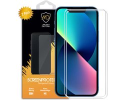 2-Pack MobyDefend Screenprotectors - Geschikt voor iPhone 13 Mini - Case-Friendly Screensavers - Gehard Glas