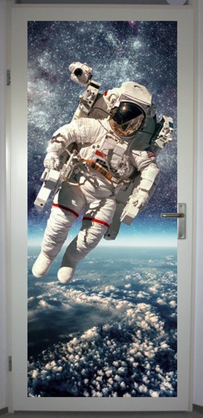 Deurposter 'Astronaut' - deursticker 75x195 cm
