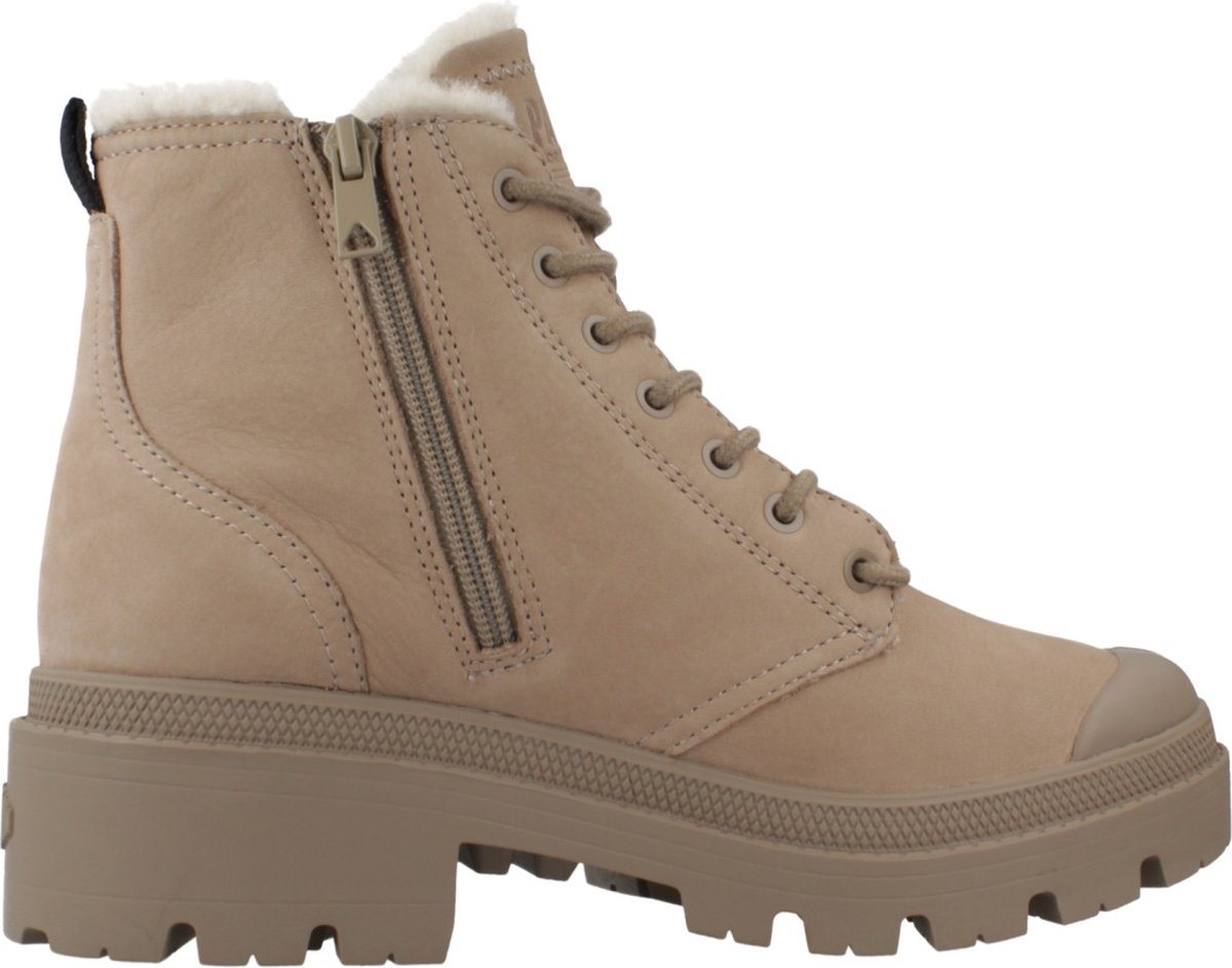 Dameslaarzen Palladium Pallabase Nubuck Zip Wl Bruin