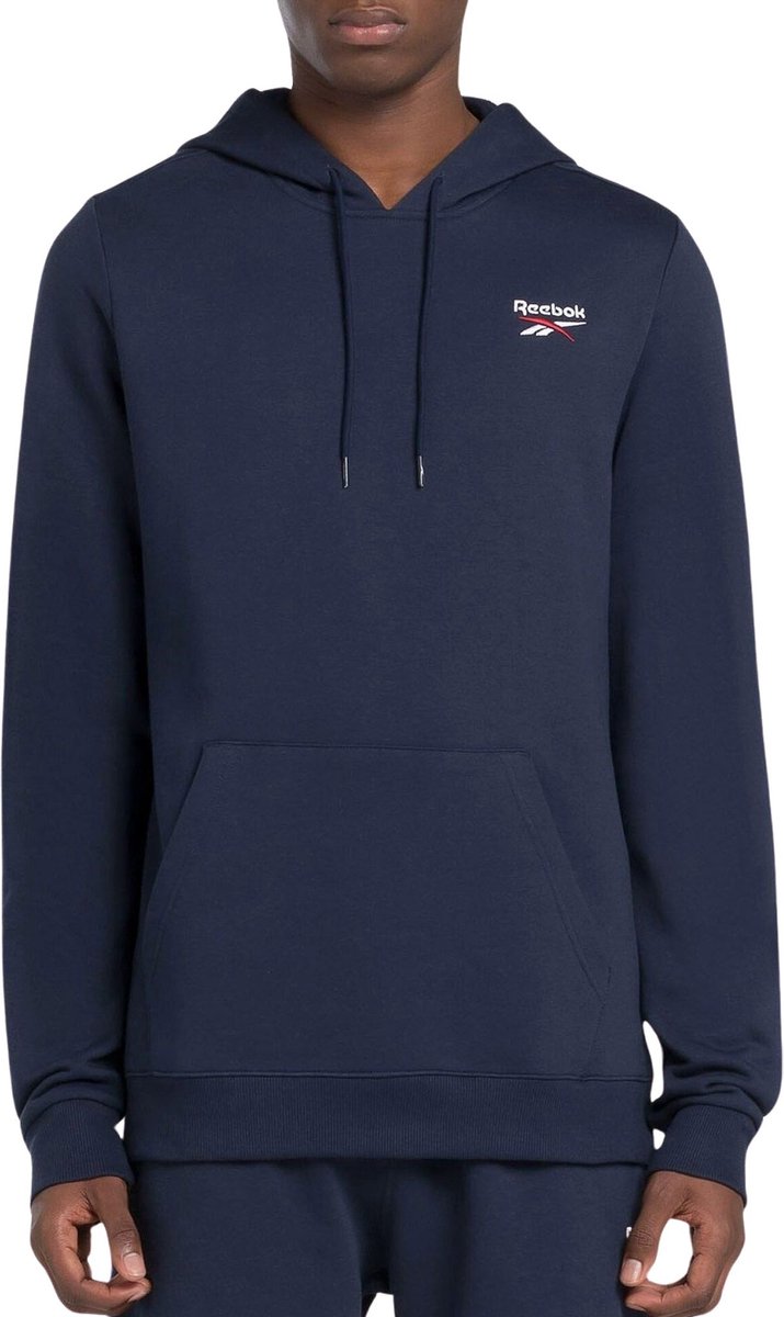 Reebok Identity Small Logo Fleece Hoodie Heren Blauw