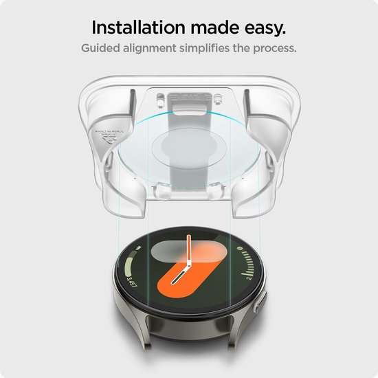 Spigen EZ Fit - Samsung Galaxy Watch 7 40MM Screen Protector Glas 2-Pack