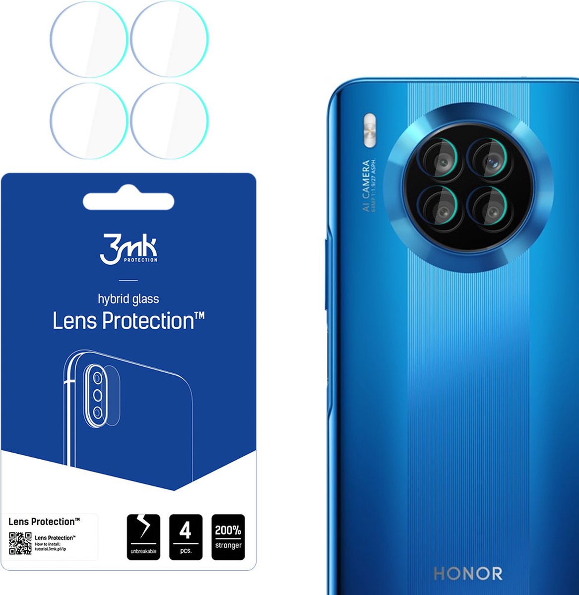 Honor 50 Lite 5G - 3mk Lens Protection