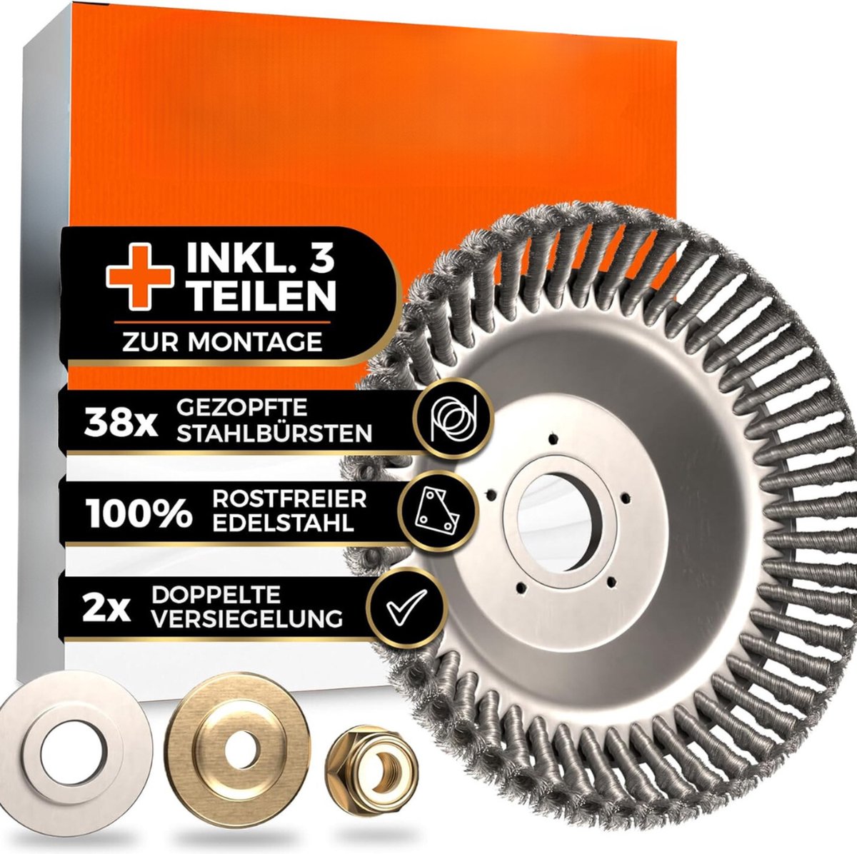Solacis Onkruidborstel - Bosmaaier - Onkruidborstel bosmaaier - Onkruidborstel voor bosmaaier - Onkruid borstel - Must have om onkruid te verwijderen!