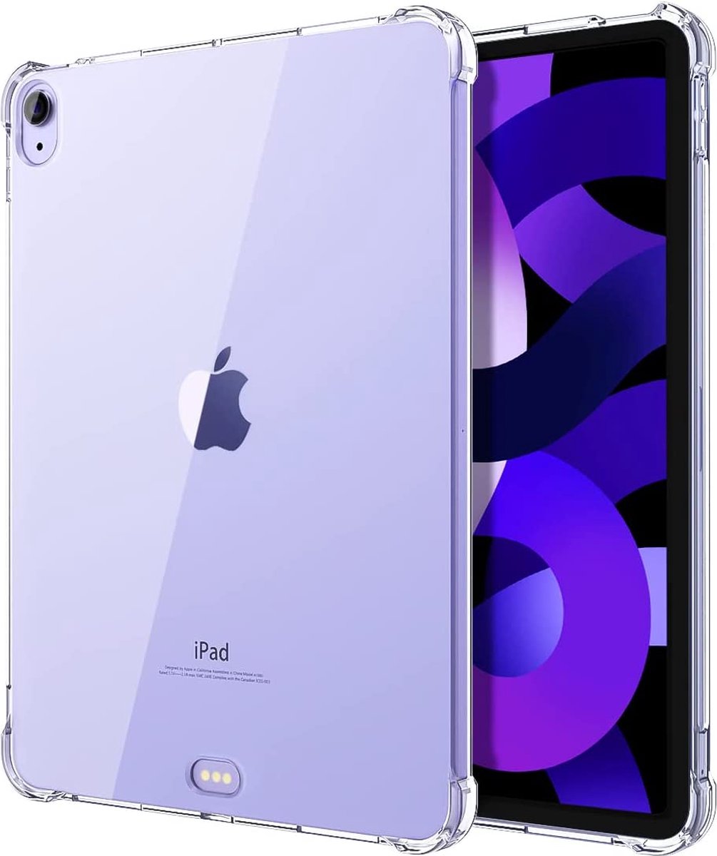 Hoesje voor iPad Air 13 M2 2024 - backcover Shockproof siliconen Transparant