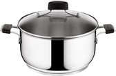 Bol.com Tempra roestvrij staal steelpan - 26 cm diameter - LAGTEIF26 aanbieding