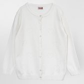 Minora Cardigan Bébé pour Filles et Garçons-Cardigan vêtements d'hiver Kinder Pull Bébé tricoté à manches longues, 2 ans- Os