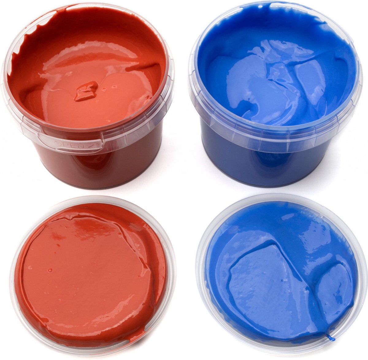 Neogrün Vegan Vingerverf Set Nori – Natuurlijke Vingerverf in Blauw en Rood voor Kinderen