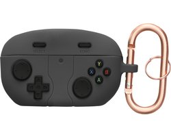 kwmobile Hoes geschikt voor Sony WF-1000XM5 - Siliconen cover voor oordopjes in zwart - Gameconsole design
