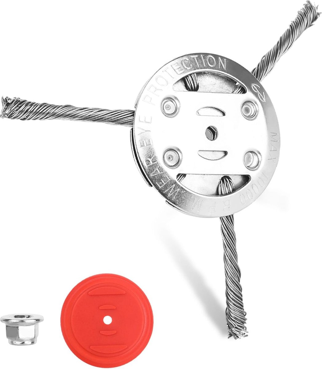 Solacis Onkruidborstel - Bosmaaier - Onkruidborstel bosmaaier - Onkruidborstel voor bosmaaier - Onkruid borstel - Must have om onkruid te verwijderen!