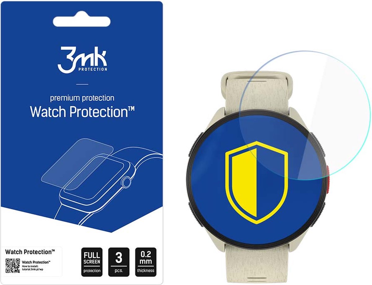 Polar Pacer - 3mk Watch Protection v. FlexibleGlass Lite