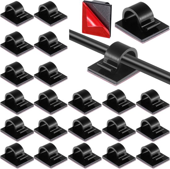 Flexowire 50 stuks Flexibele kabelklem kabelclip kabelbevestiging