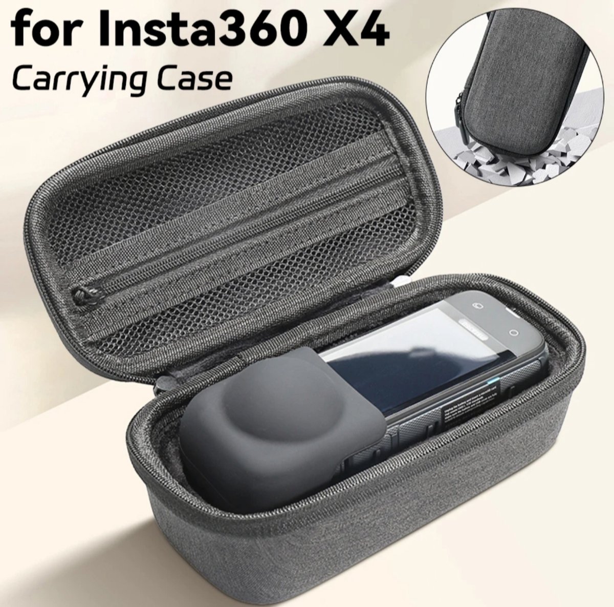 360 Cover voor Insta 360 One X4 Opbergtas -Insta360 One X5- Schokabsorberende - Cover voor Insta 360 One X5 X4 - Draagbare Opbergtas 4 Insta360 X4 X5 - Beschermhoes - Insta360 One X4 Accessoires - Insta360 one X5 Hard cover - insta360 one X5
