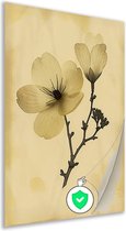 Bloemen poster - Natuur poster - Poster Bladeren - Wanddecoratie klassiek - Posters woonkamer - Muurdecoratie slaapkamer poster 40x60 cm