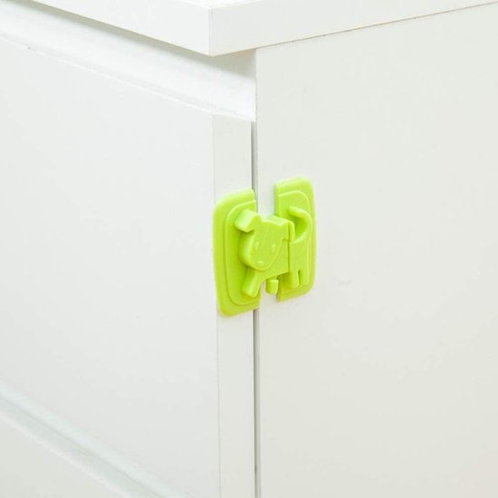 HOTUT Kastsloten voor kinderen, 3 stuks kinderveiligheid kastsloten, kindersloten voor kasten, kinderveilige grendels voor keuken, deur, lade, kast, koelkast - wit