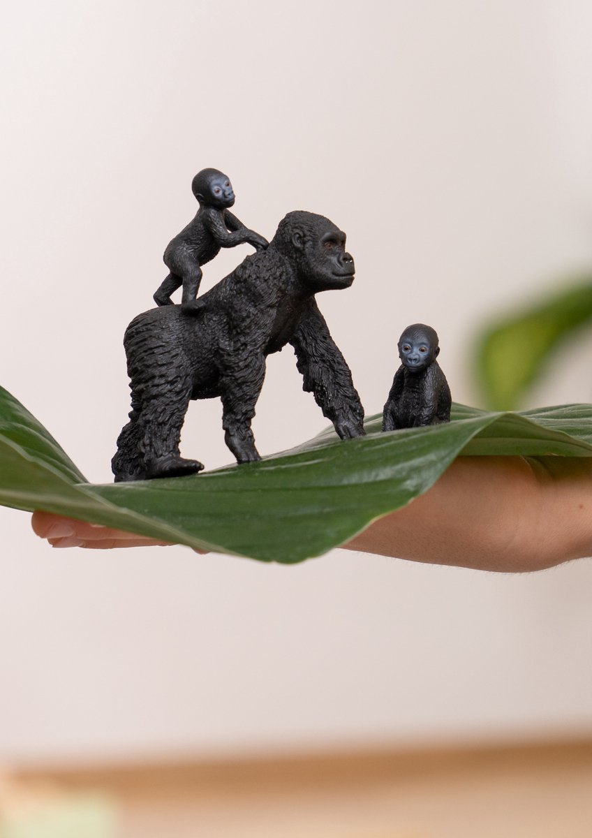 schleich WILD LIFE Gorilla familie - Speelfigurenset - 42601 — afbeelding 6