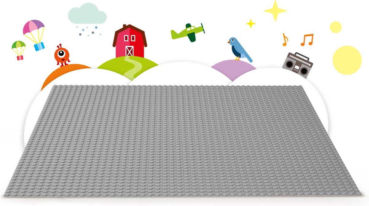 LEGO Classic Grijze bouwplaat 48x48 Bouwbord 11024 — afbeelding 17