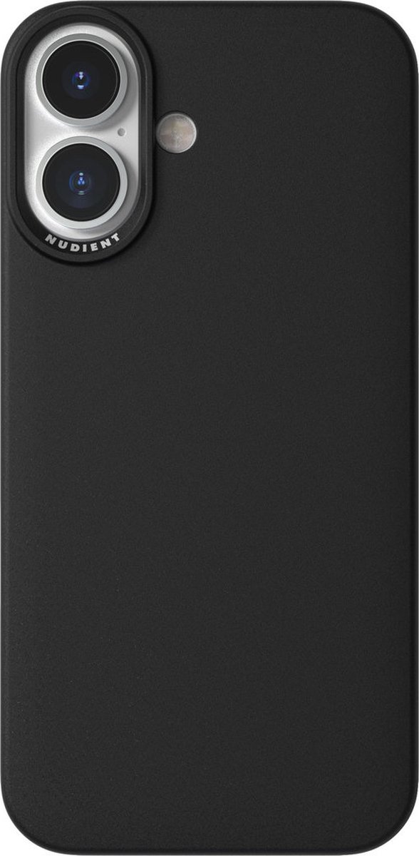 Nudient Thin Precise Case geschikt voor Apple iPhone 16 V3 Ink - Zwart - MS