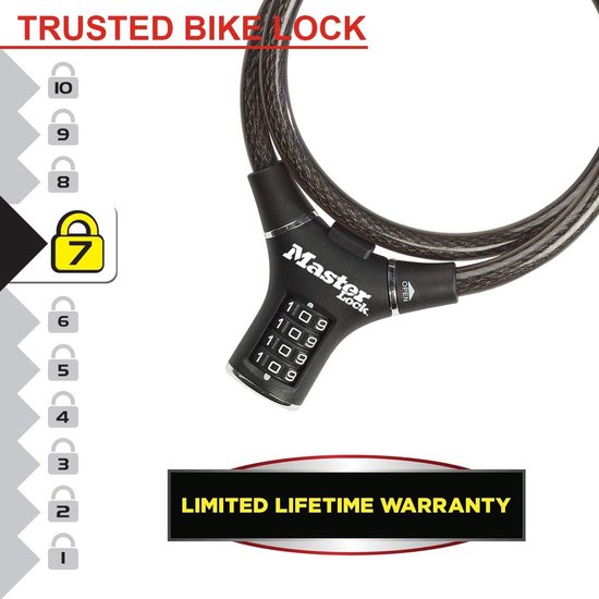 29.90TL'den master lock 65 cm bisiklet kilidi anahtarli 8169eurdpro İndirimli Ür