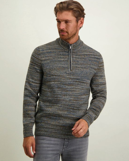 State Of Art Half Zip Trui Melange Grijs Maat 3XL Heren bol