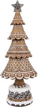 Clayre & Eef Décoration de Noël Sapin de Noël Ø 16x42 cm Marron Plastique