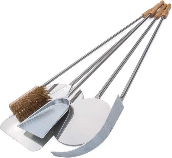 Giemme Spoleto - Set professionnel de 5 pelles à pizza, idéal pour les pizzas jusqu'à 33 cm