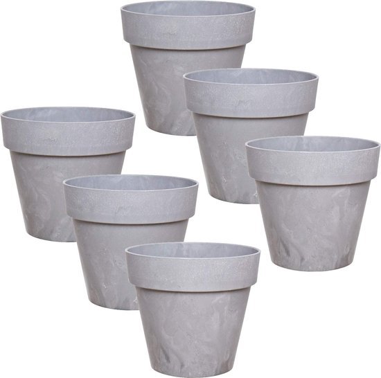 PECZEKO Bloempot, plantenpot, overpot, kunststof, decoratief, groot