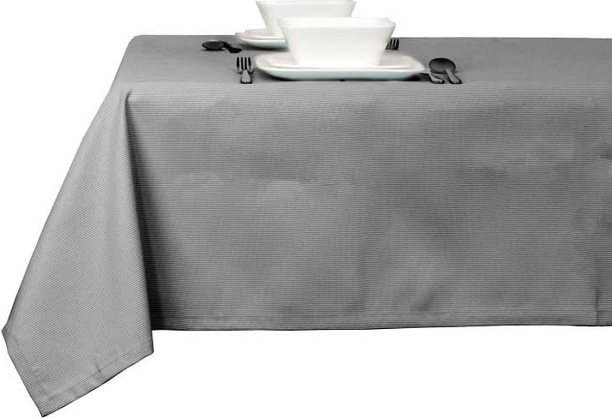 Unique Living - Tafelkleed Bliss outdoor Dark Grey -140x250cm