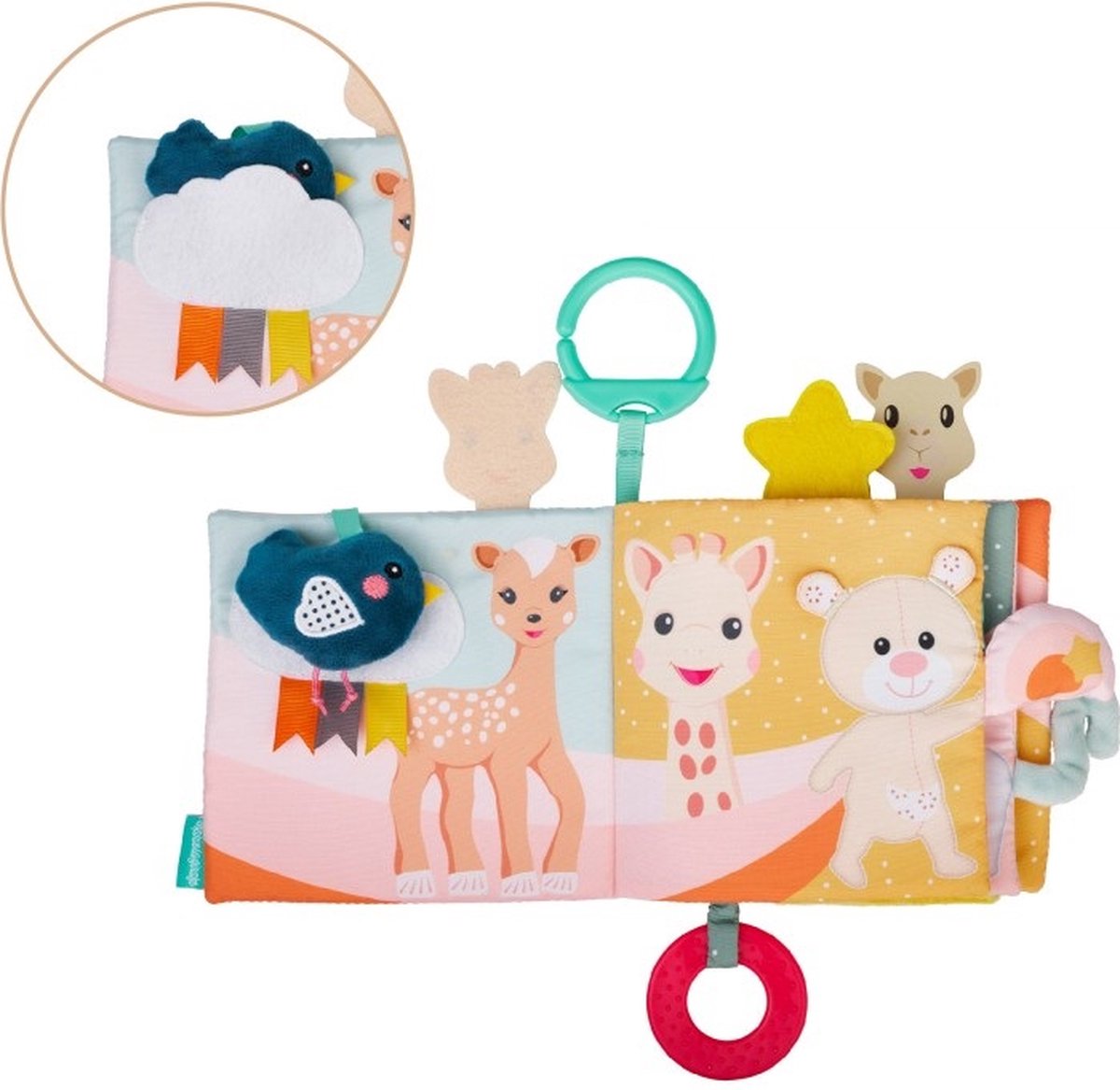 Sophie de giraf Ontdekboekje - Babyboekje - Baby boek - Baby speelgoed - Kraamcadeau - Babyshower cadeau - Vanaf 3 maanden - 26x25x4 cm — afbeelding 18