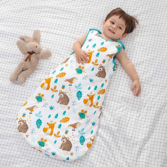 Slaapzak 25 TOG van 100% katoen - Baby winterslaapzak kinderslaapzak - Geboorte tot 18 maanden - Dierenwereld - 12 tot 18 maanden — afbeelding 2