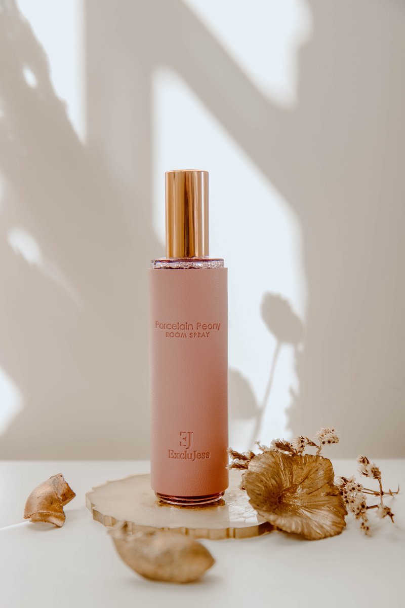 Goedkoopste Porcelain peony pink leather roomspray