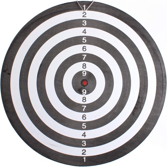 Doelschijf 45 cm met 6 pijlen voor Master Darts - Precisie Werpen & Oefenen van Doel — afbeelding 2